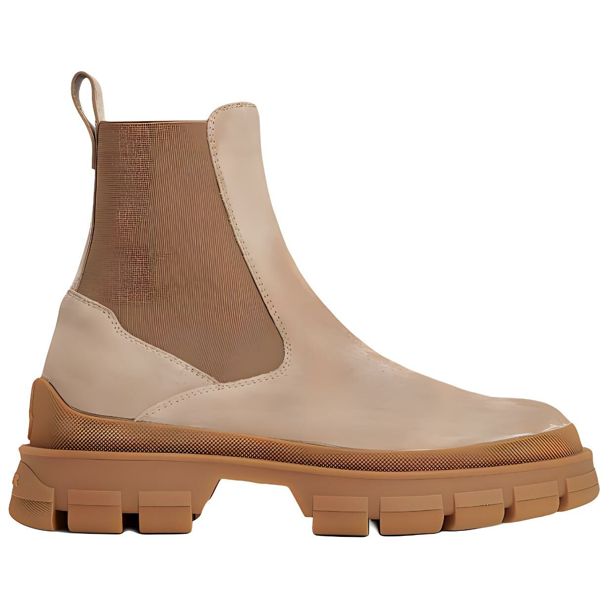 【代購】Moncler Hevea Short Chelsea Boots Women's Light Brown