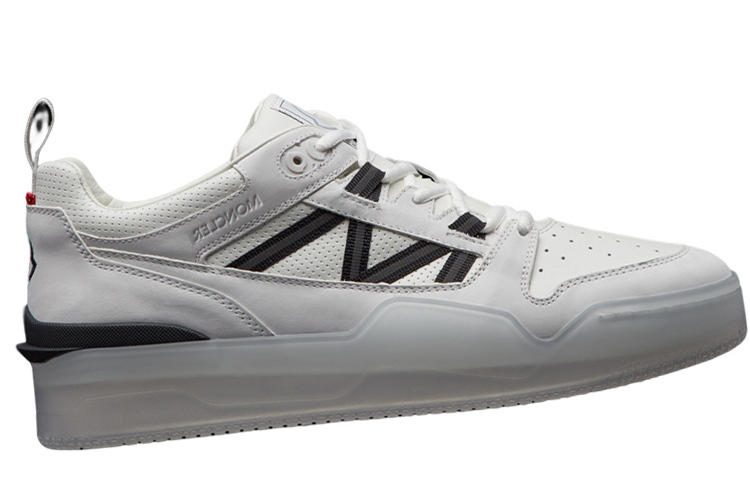 【代購】Moncler Logo-patch Leather Sneakers