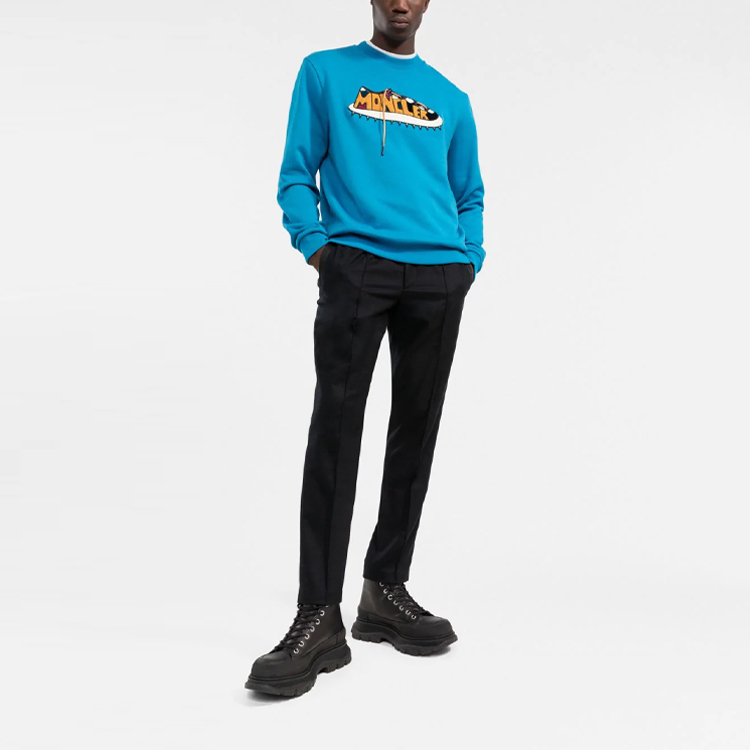 【代購】Moncler Drawstring Waistband Straight Leg Trousers