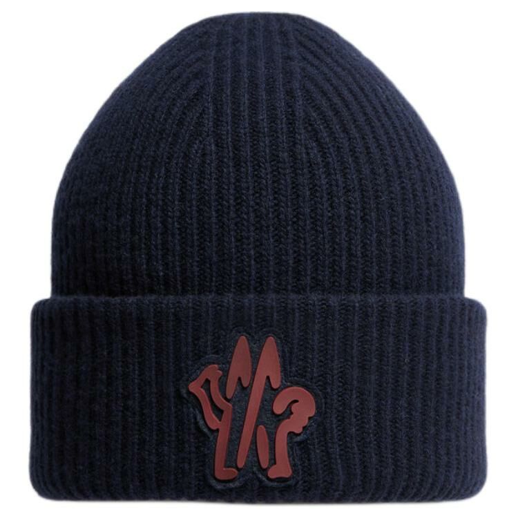 【代購】Moncler Logo Patch Knit Beanie