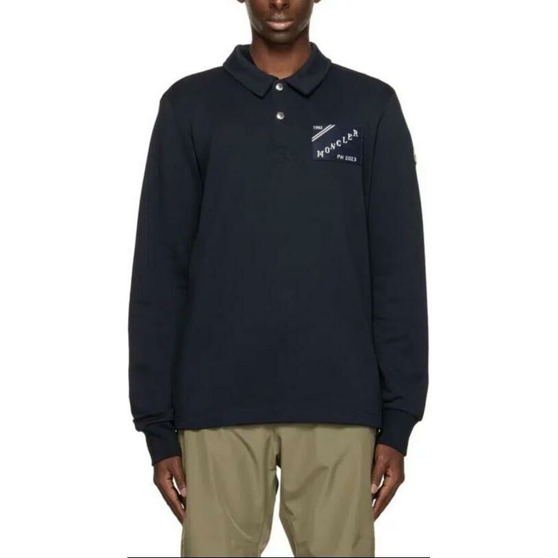 【代購】Moncler SS24 Polo Shirt Men's Marine Blue