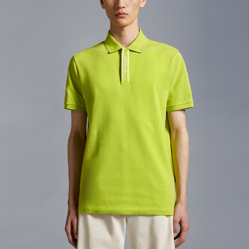 【代購】Moncler SS24 Polo Shirt Men's Yellow Stone Gray