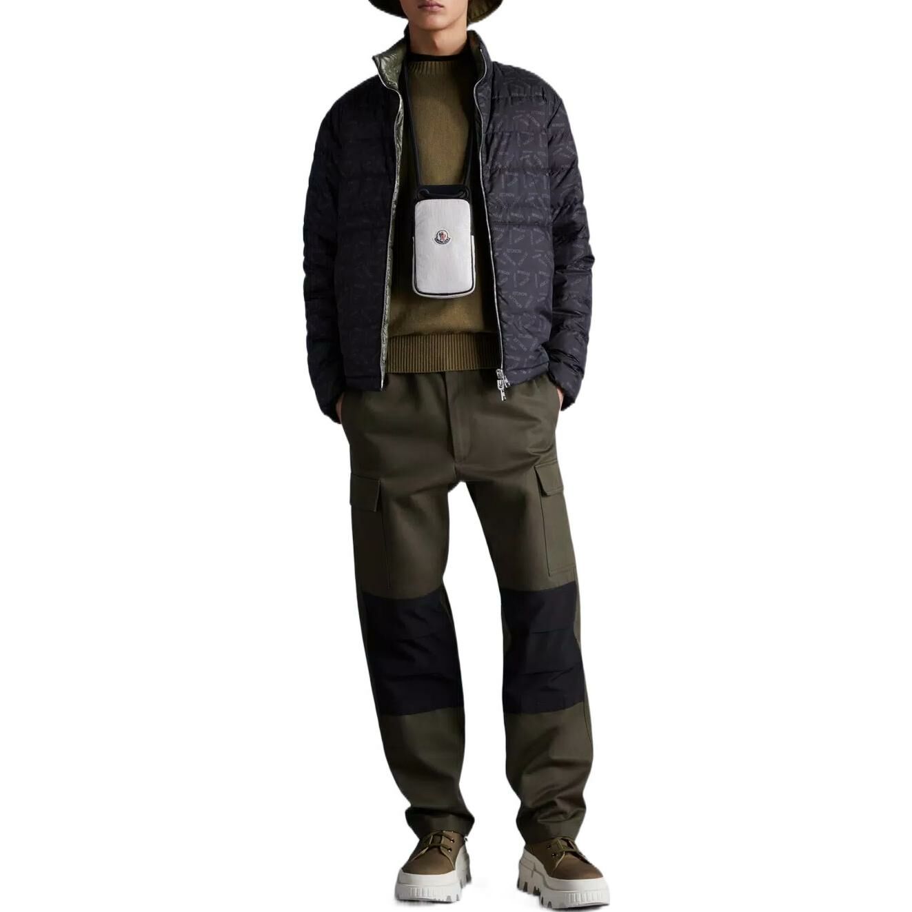 【代購】Moncler Pouctal Logo print Reversible Quilted Jacket