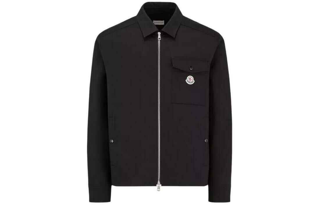 【代購】Moncler Ciamicia Logo Patch Zipped Shirt Jacket