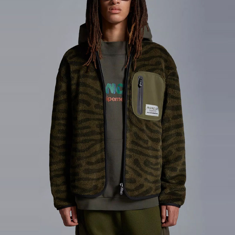 【代購】Moncler X Salehe Bembury Teddy Zip Up Sweatshirt