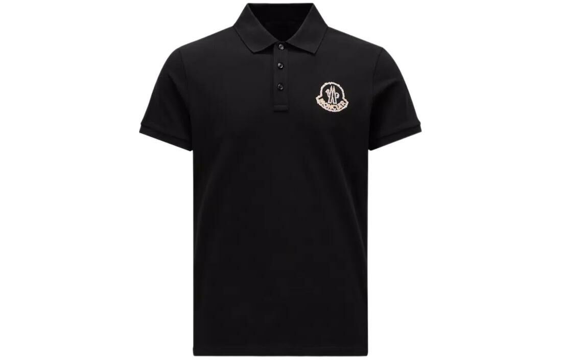 【代購】Moncler Logo Embroidered Ribbed Collar Polo Shirt
