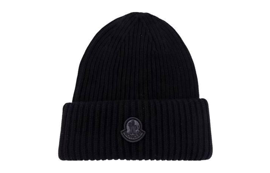 【代購】Moncler Logo Patch Ribbed Beanie