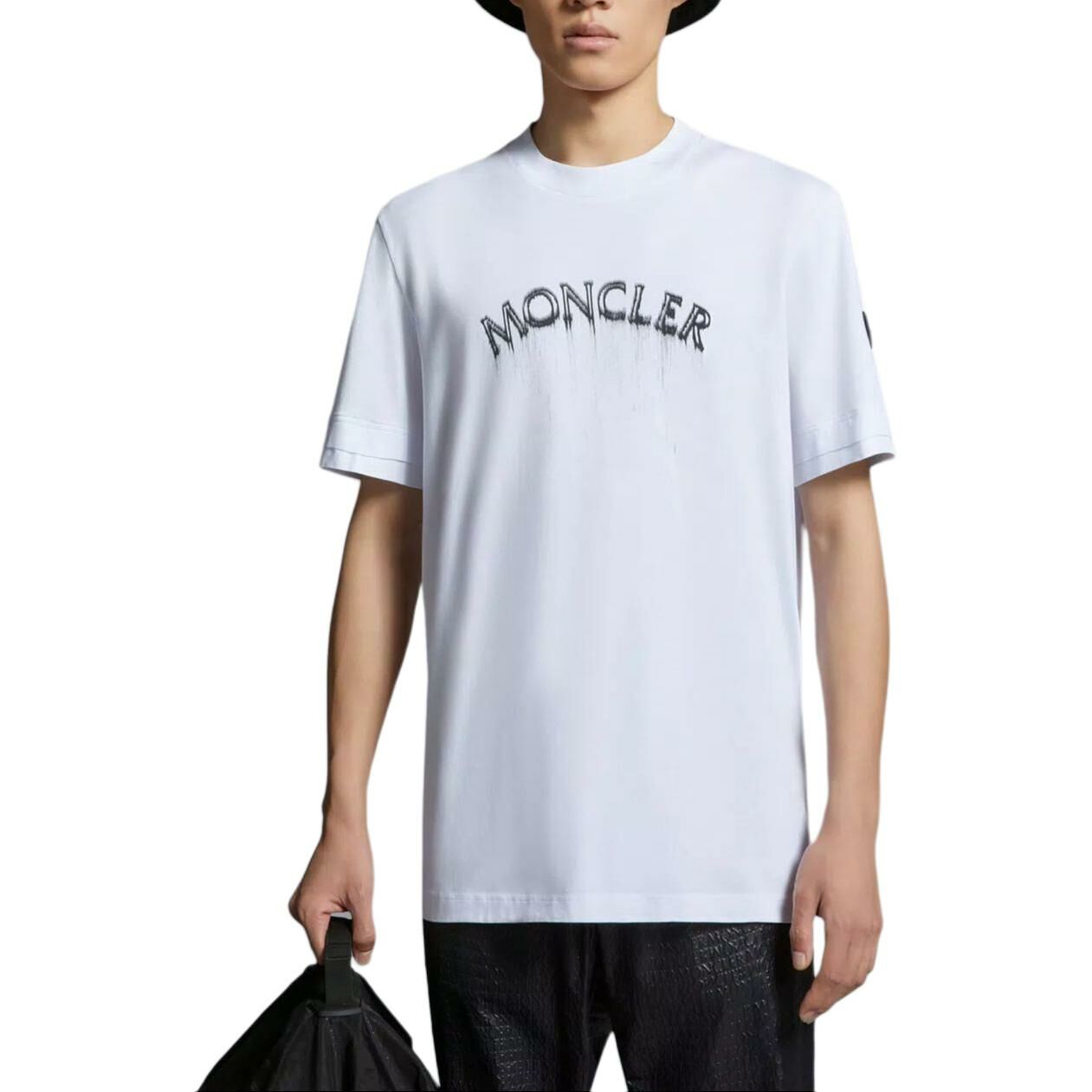 【代購】Moncler Drop Shoulder Sleeve T-Shirt Men's White