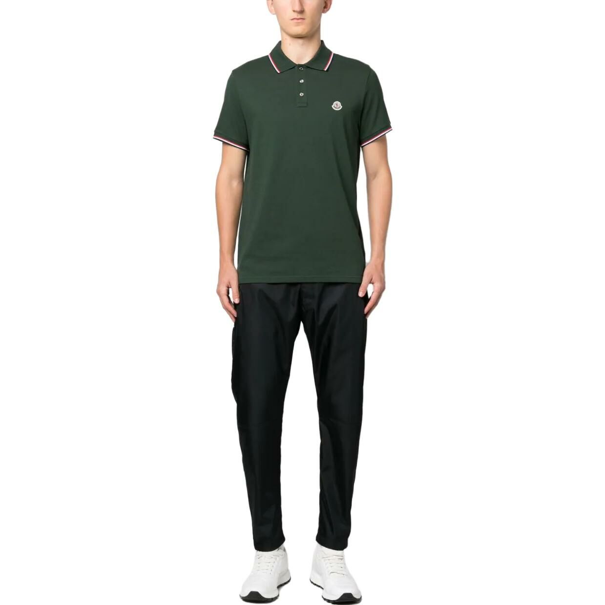 【代購】Moncler Logo Patch Short Sleeved Polo Shirt