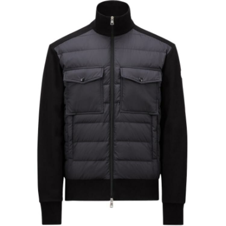 【代購】Moncler Panelled Zip Up Padded Jacket