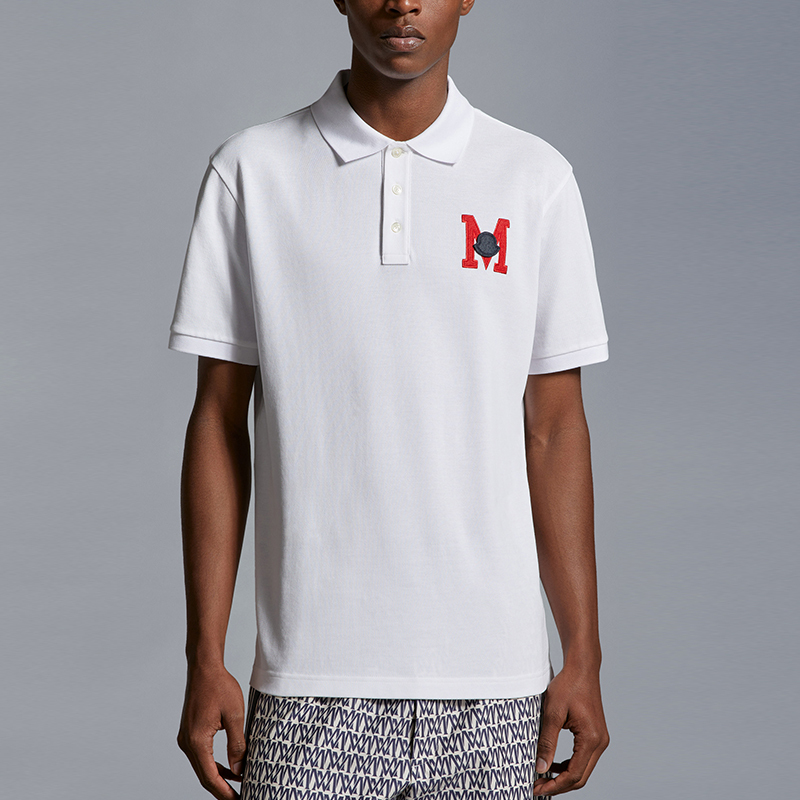 【代購】Moncler Logo Embroidered Short Sleeved Polo Shirt
