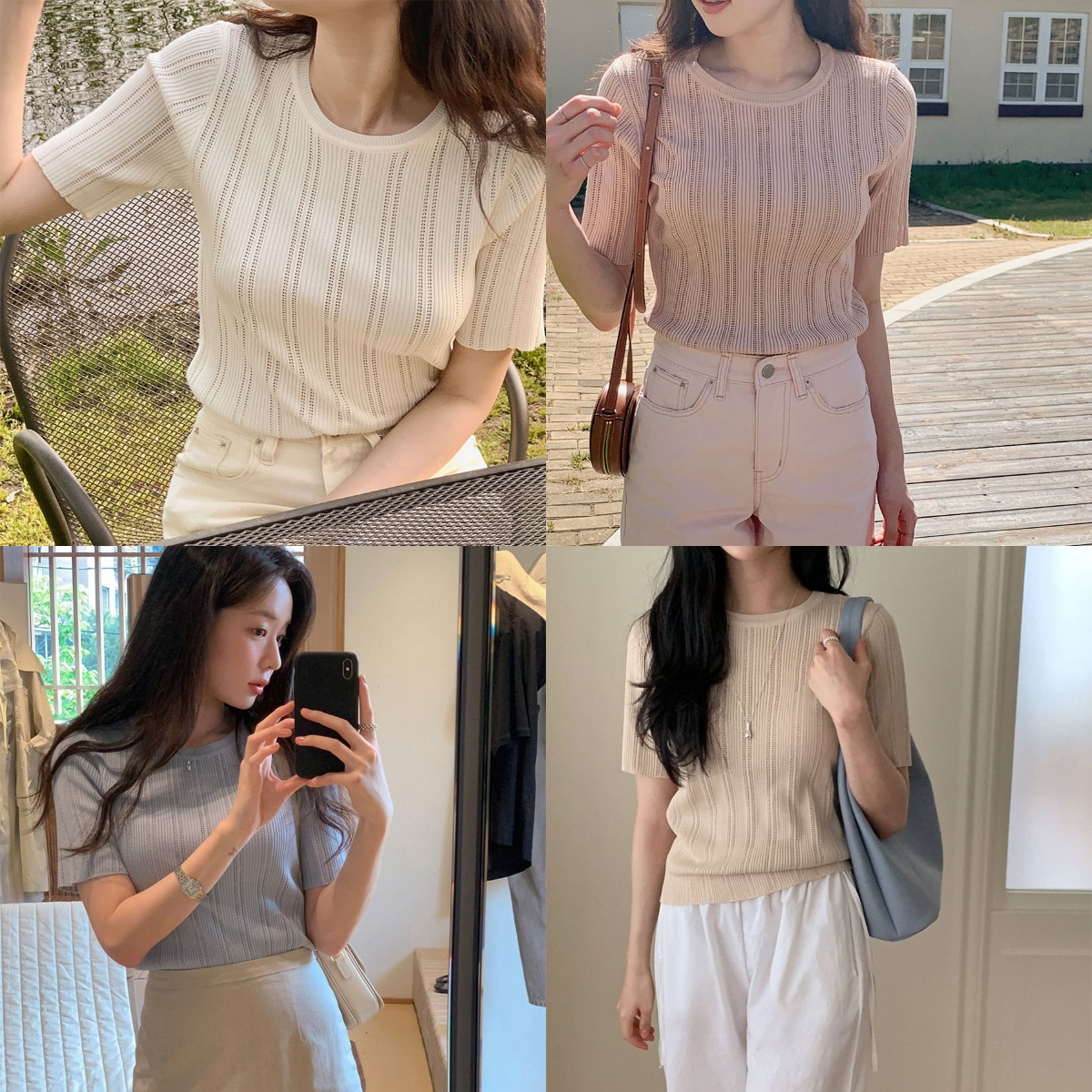 韓國Cherrykoko授權 軟濡修身細緻坑條針織衫【MADE, CRKO】系列