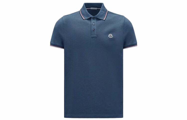 【代購】Moncler Polo Shirts Men Haze Blue