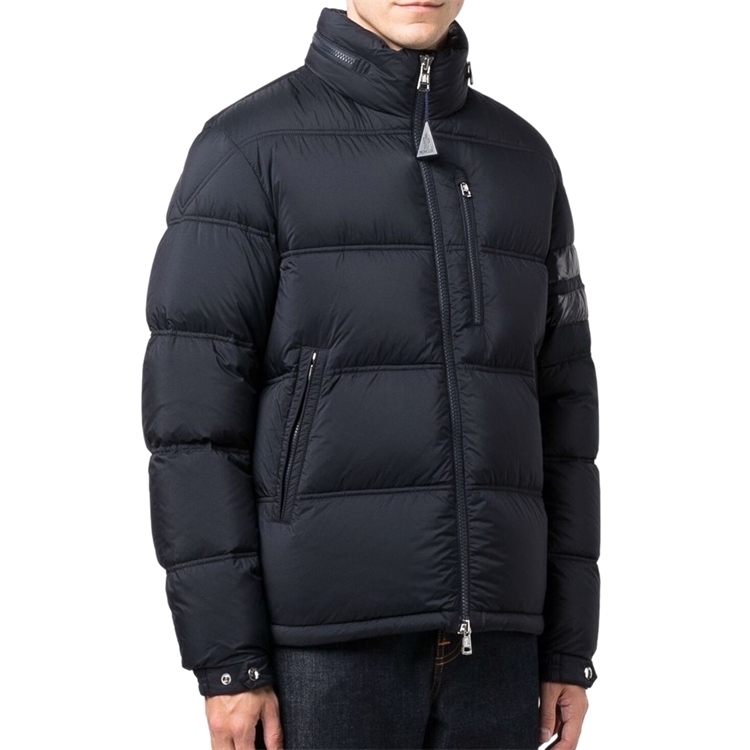【代購】Moncler Delaume Full Zip Puffer Jacket With Stripe On Arm