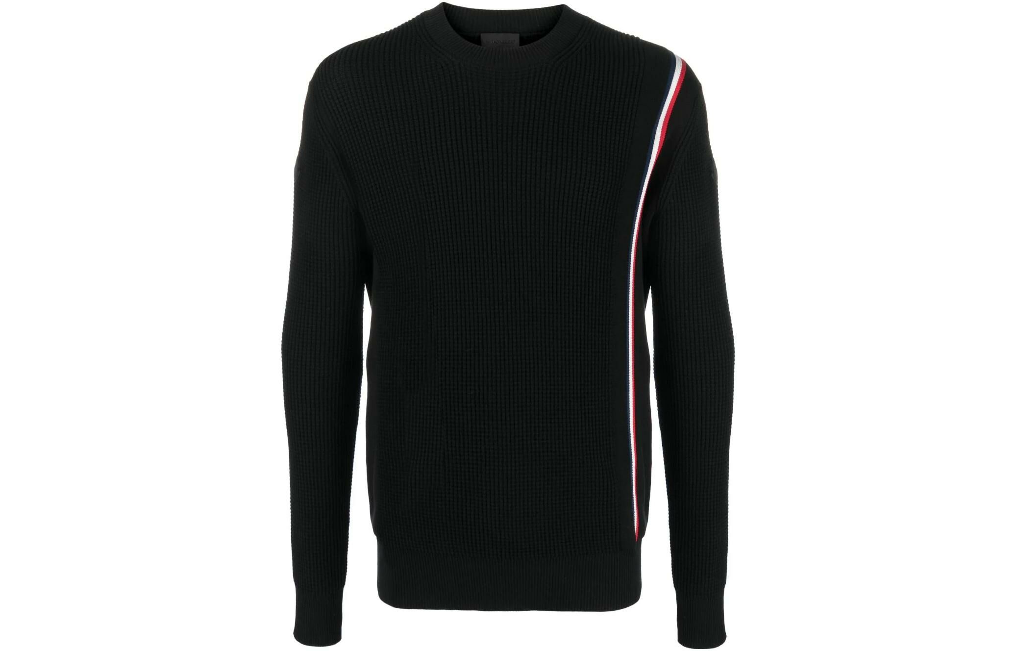 【代購】Moncler Stripe Ribbed Cotton Pullover Sweater