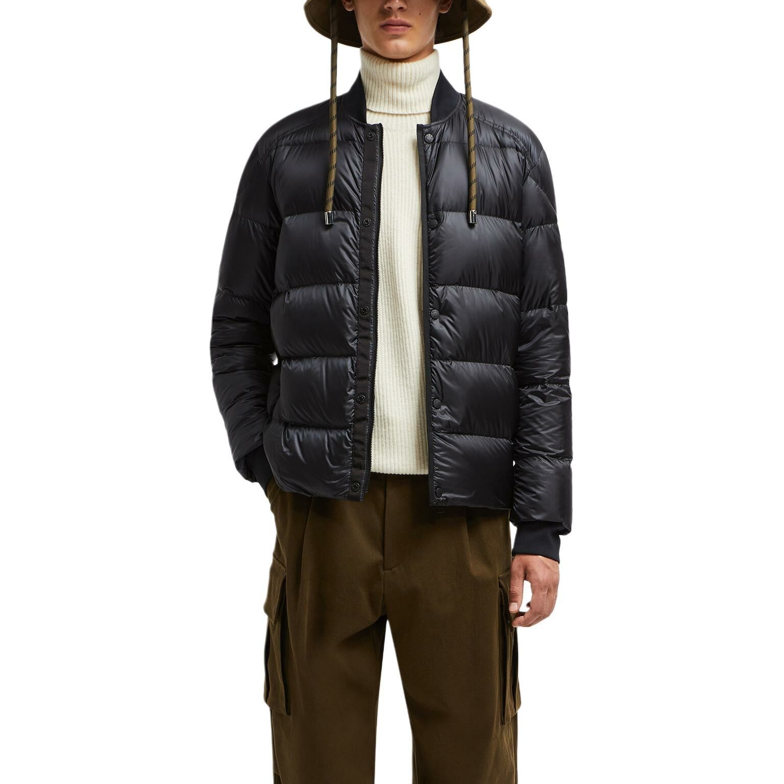 【代購】Moncler Logo Patch Zip Up Padded Jacket