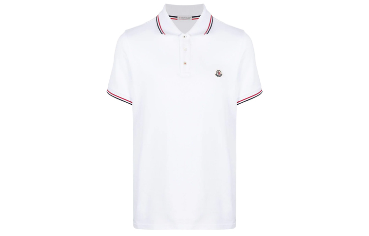 【代購】Moncler Logo Patch Short Sleeved Polo Shirt