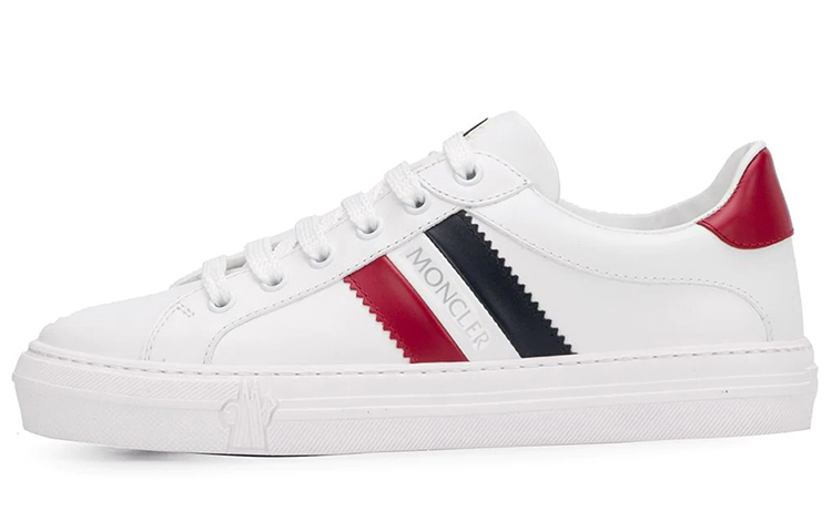 【代購】Moncler Low Top Stylish Skateboarding Shoes Women's White