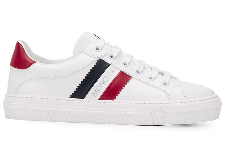 【代購】Moncler Low Top Stylish Skateboarding Shoes Women's White