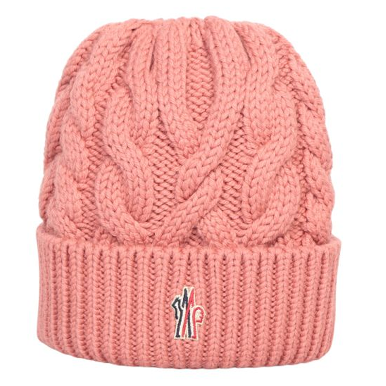 【代購】Moncler Logo Embroidered Ribbed Beanie