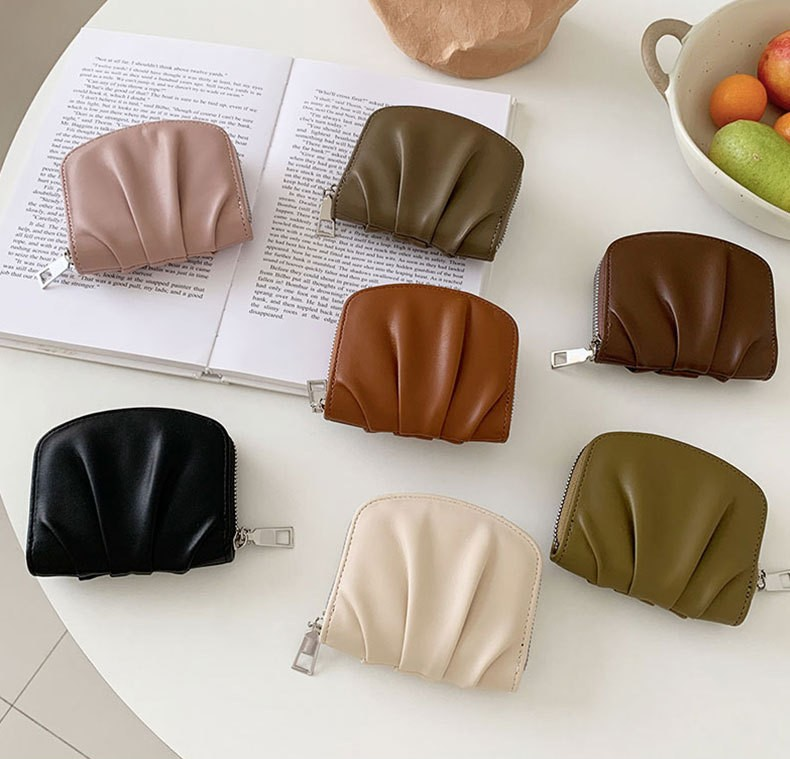 Wrinkled Texture INS Style Minimalist Short Wallet