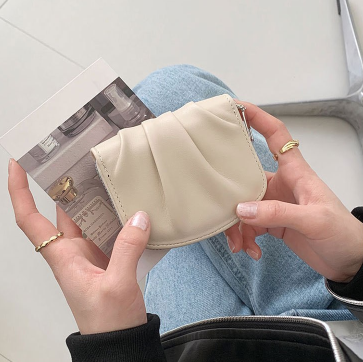 Wrinkled Texture INS Style Minimalist Short Wallet