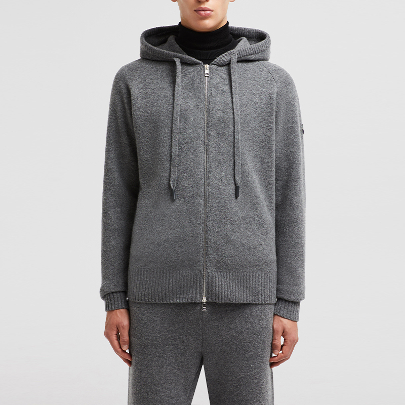 【代購】Moncler Zip-Up Knitted Hoodie