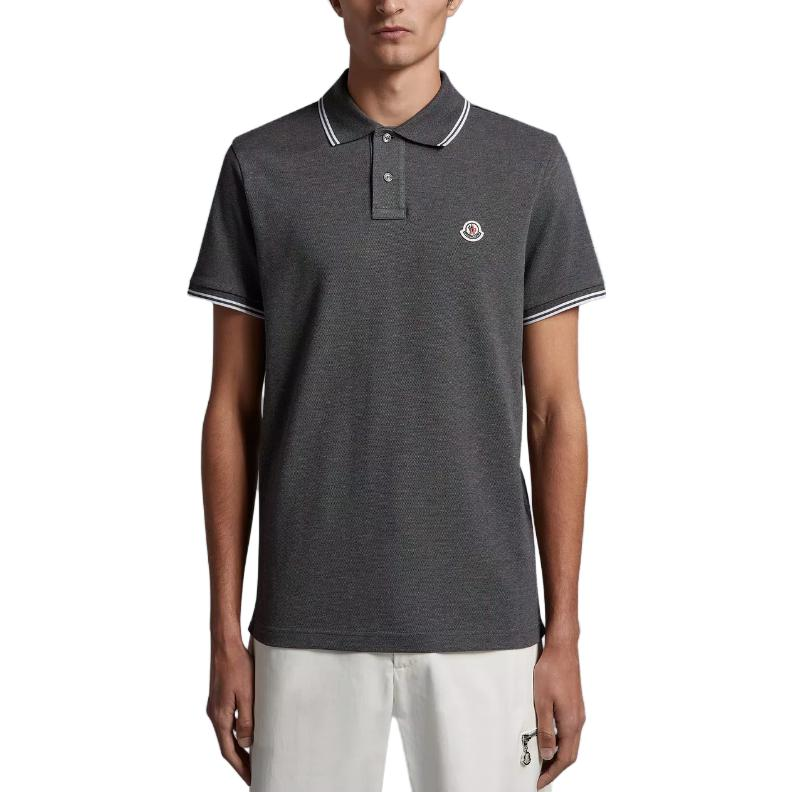 【代購】Moncler Logo Patch Short Sleeved Polo Shirt