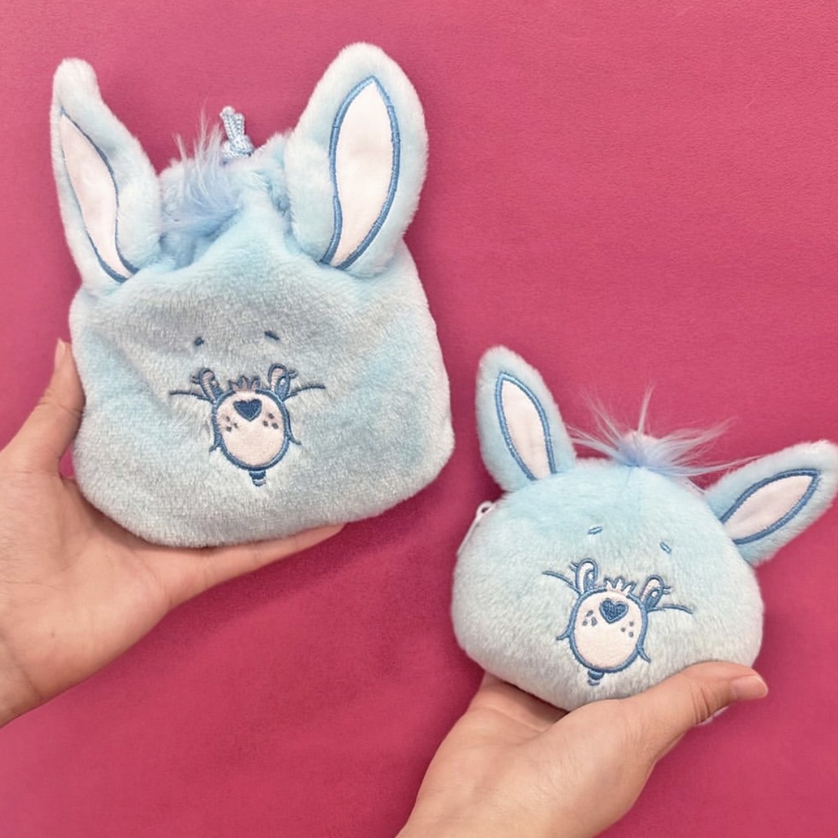 CARE BEARS 彩虹熊 SWIFT HEART RABIT 兔子造型 拉鍊袋/束口袋 日本限定