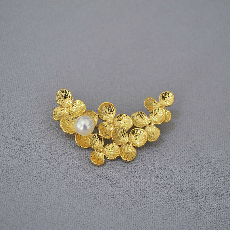 胸針 別針 胸花 女髮飾 手工胸針 珍珠胸針 收腰別針 優雅胸針 圍巾扣 造型別針 小眾飾品 包包飾品 生日禮物 003