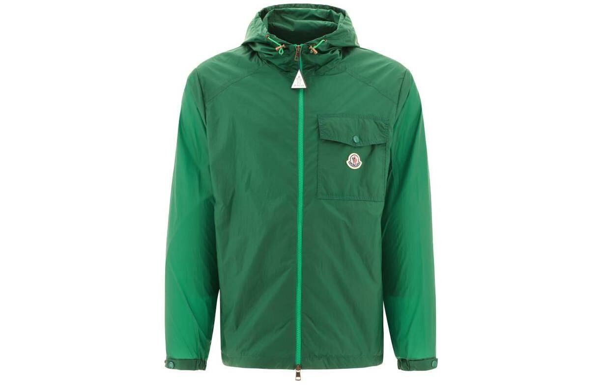 【代購】Moncler Logo Patch Zip Up Jacket