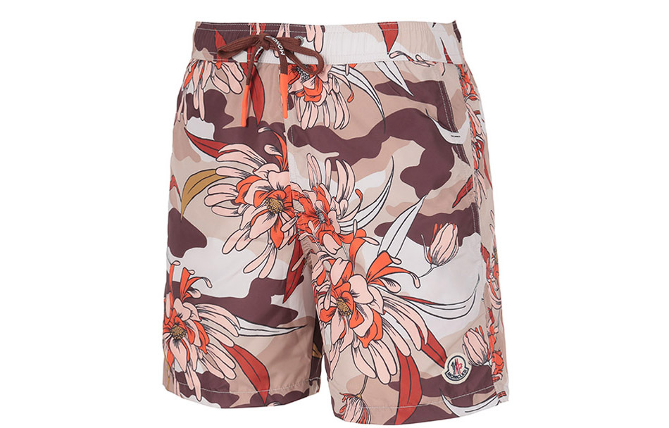 【代購】Moncler Floral Print Drawstring Swim Shorts
