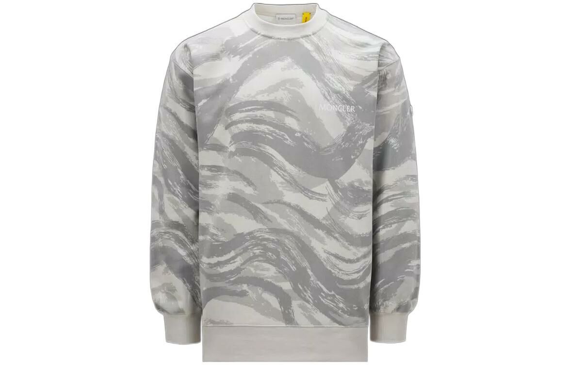 【代購】Moncler Sweatshirts Men Gray White