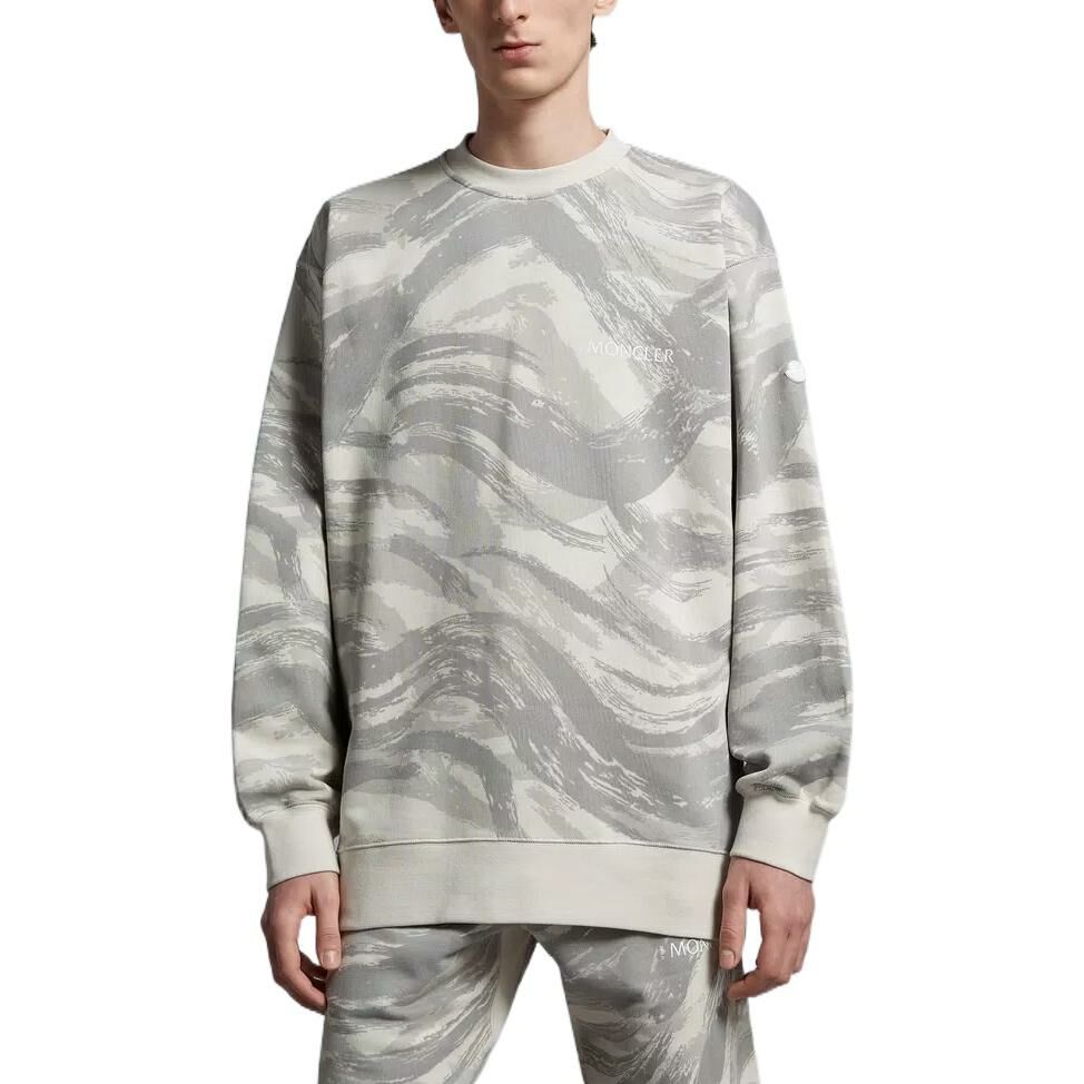 【代購】Moncler Sweatshirts Men Gray White