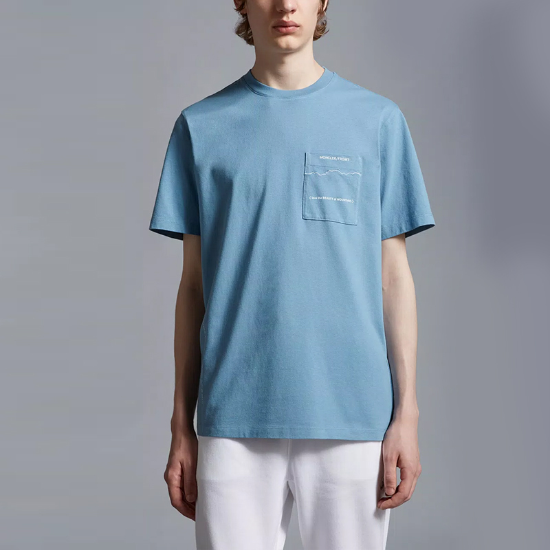 【代購】Fragment Design X Moncler X FRGMT Co-branded SS23 T-Shirts Unisex Blue