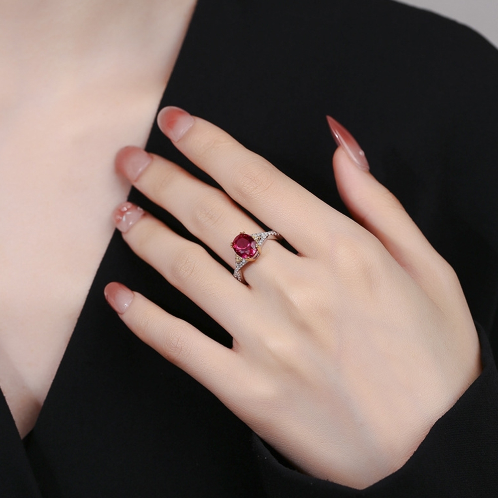 戒指 銀戒 指環 歐美戒指 鴿血紅戒指 寶石戒指 鑽石戒指 純銀戒指 婚戒 紅寶石戒指 華麗戒指 送女生 禮物 137