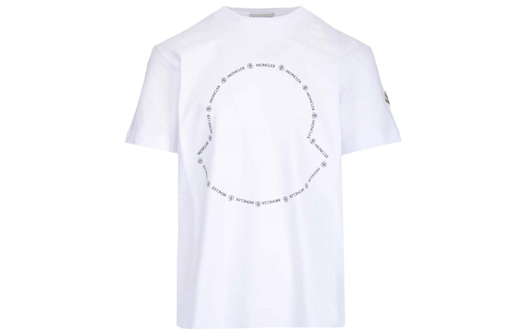 【代購】Moncler 22SS Logo Print Short Sleeve T-shirt White