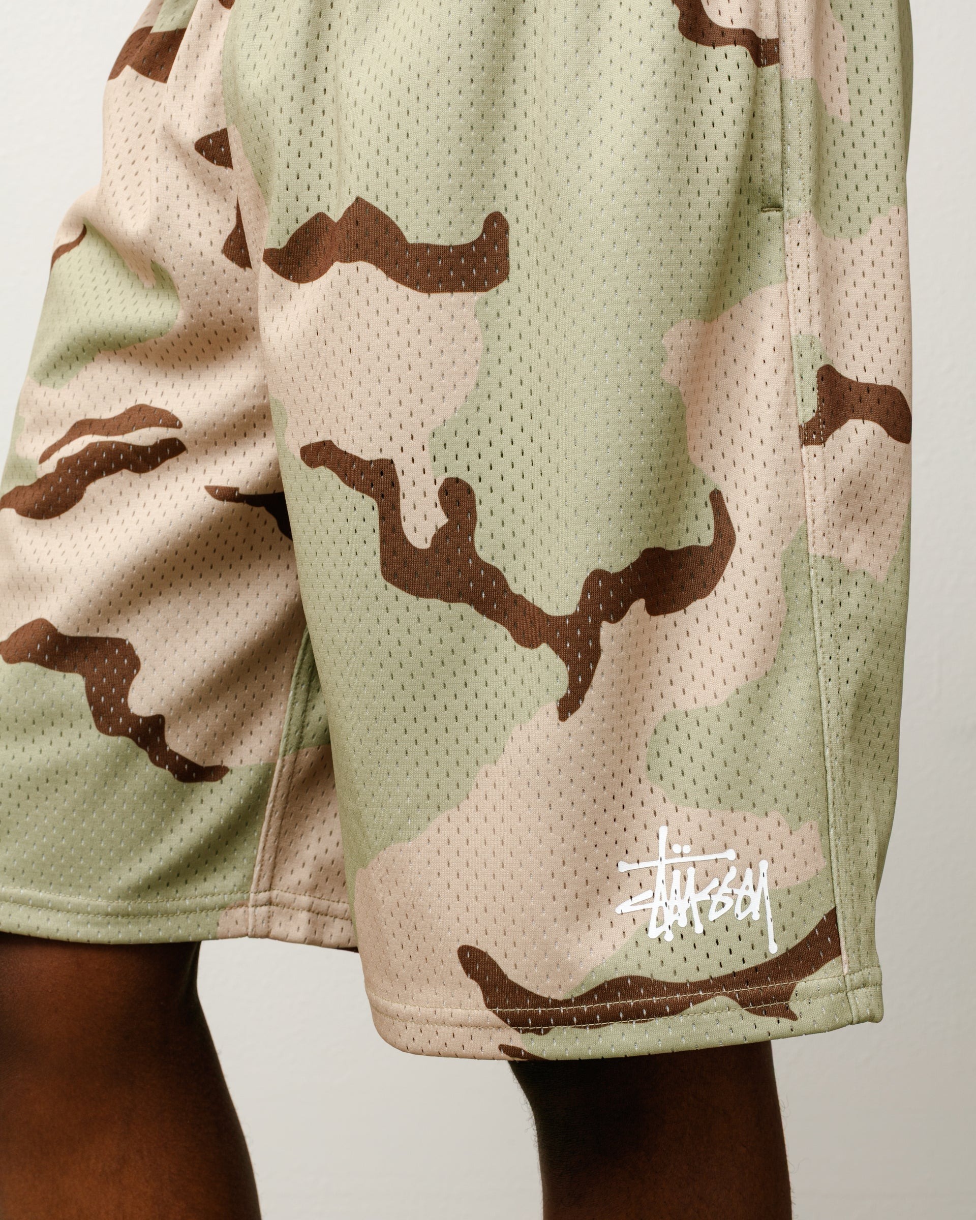 2026SS STUSSY MESH SHORT BASIC 豹紋迷彩網眼短褲現貨112335