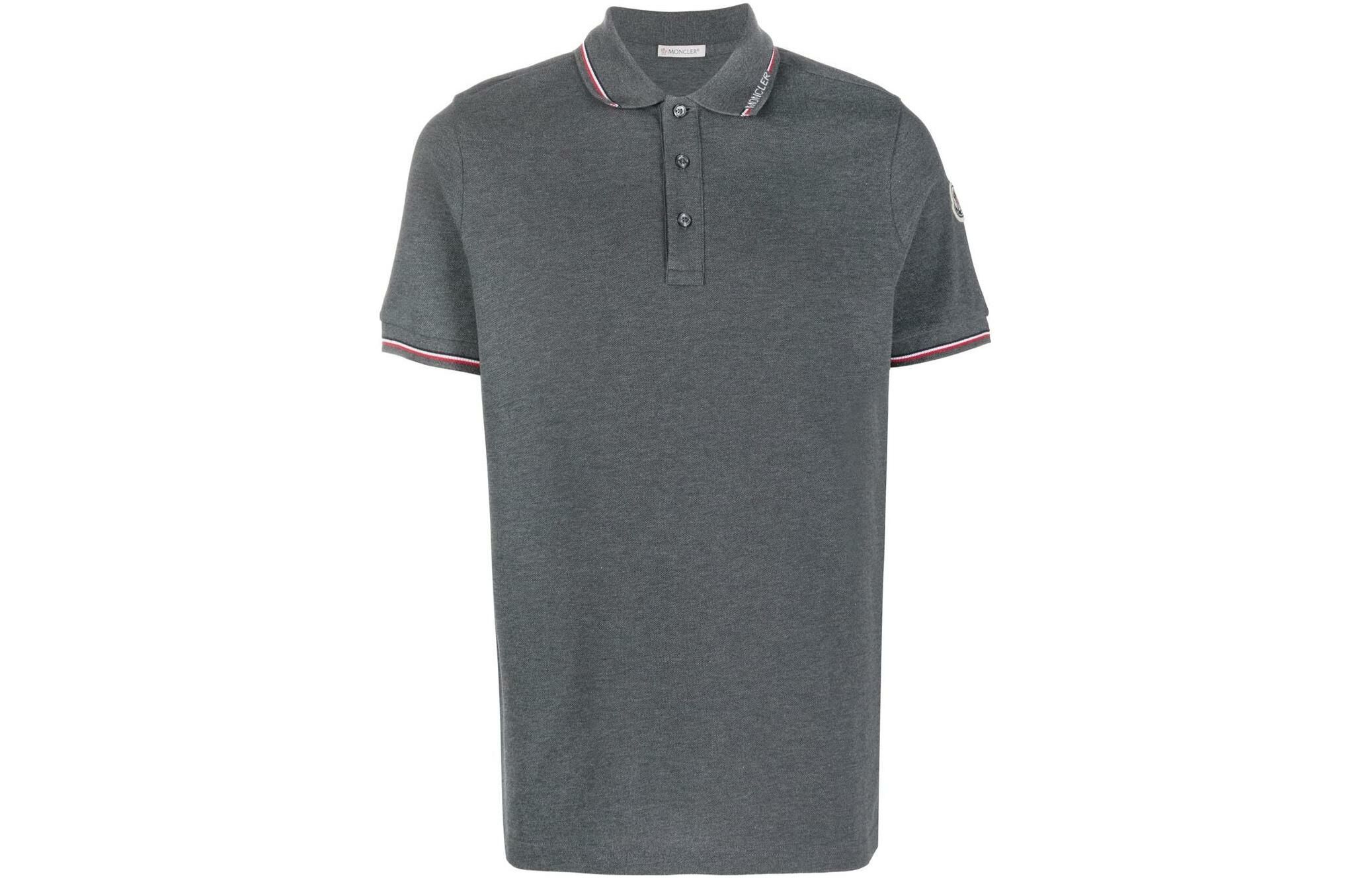 【代購】Moncler Logo Stripe tipping Polo Shirt