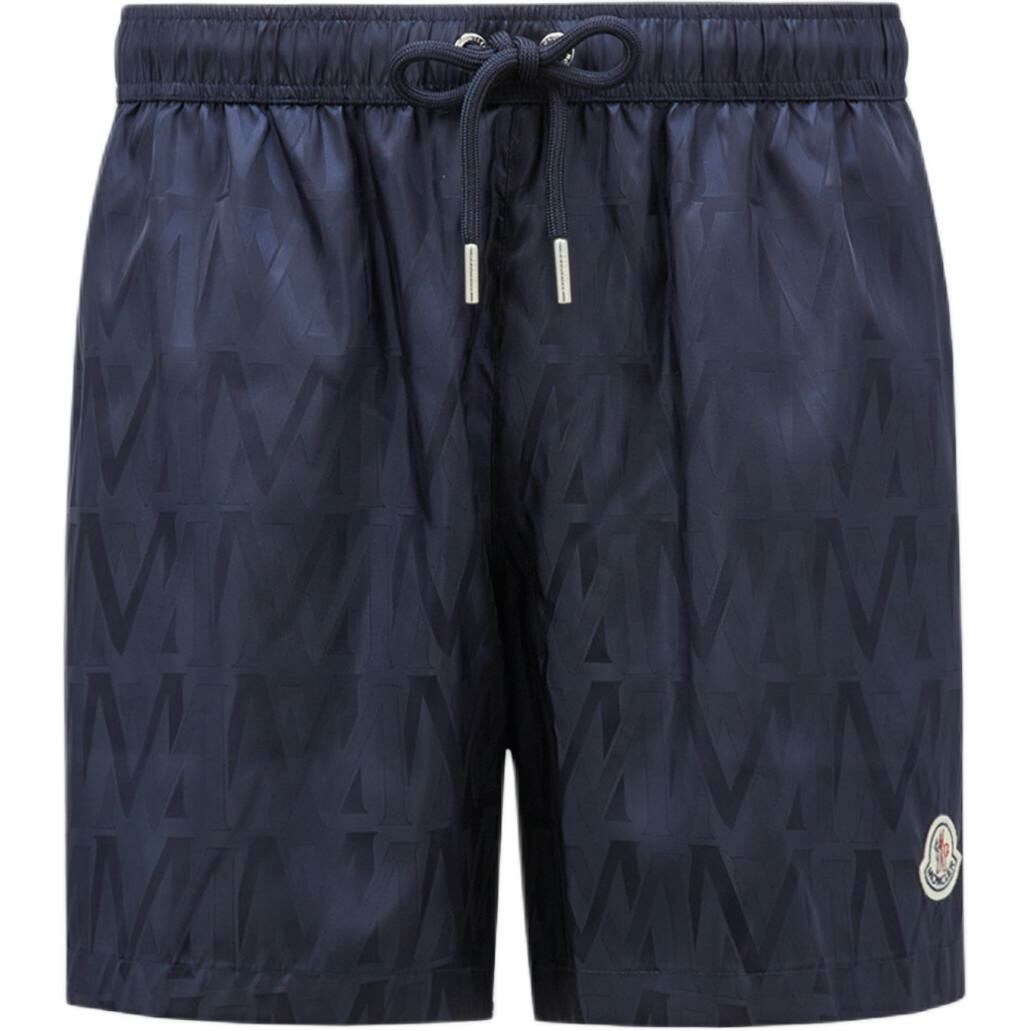 【代購】Moncler Logo Patch Drawstring Swim Shorts