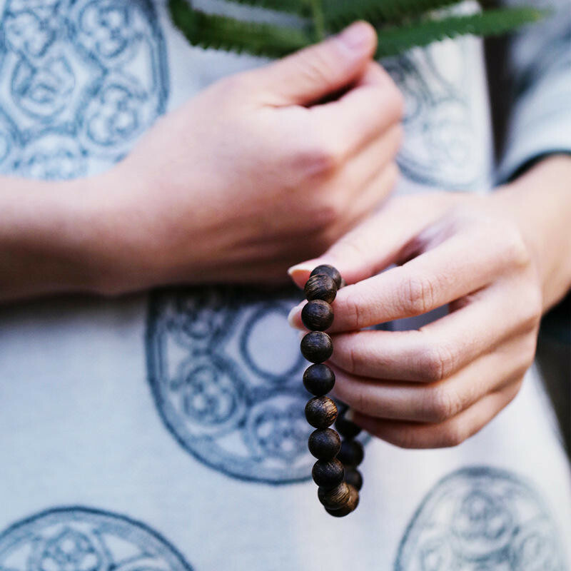 沉香手串 黑油老料手鍊 圓珠手鍊 佛珠 手串 送長輩送朋友 保平安 避邪手鍊 開運手鍊 招貴人 生日禮物 女手鍊 110