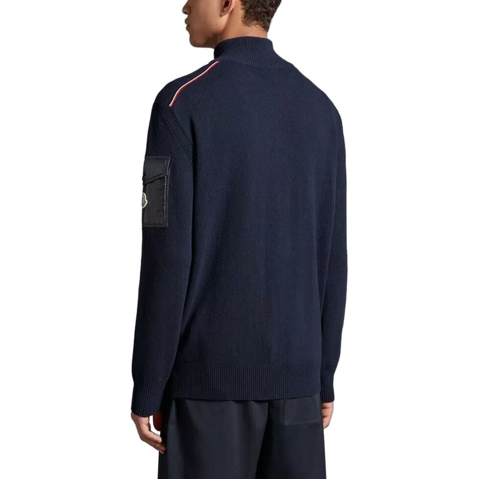 【代購】Moncler Logo patch Zip up Cardigan