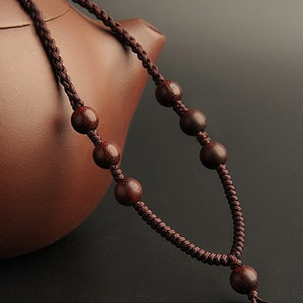 項鍊 手工編織 小葉紫檀 吊墜項鍊 開運項鍊 化煞 避邪項鍊 保平安 消災解厄 送學生 送長輩 送朋友 生日禮物 109