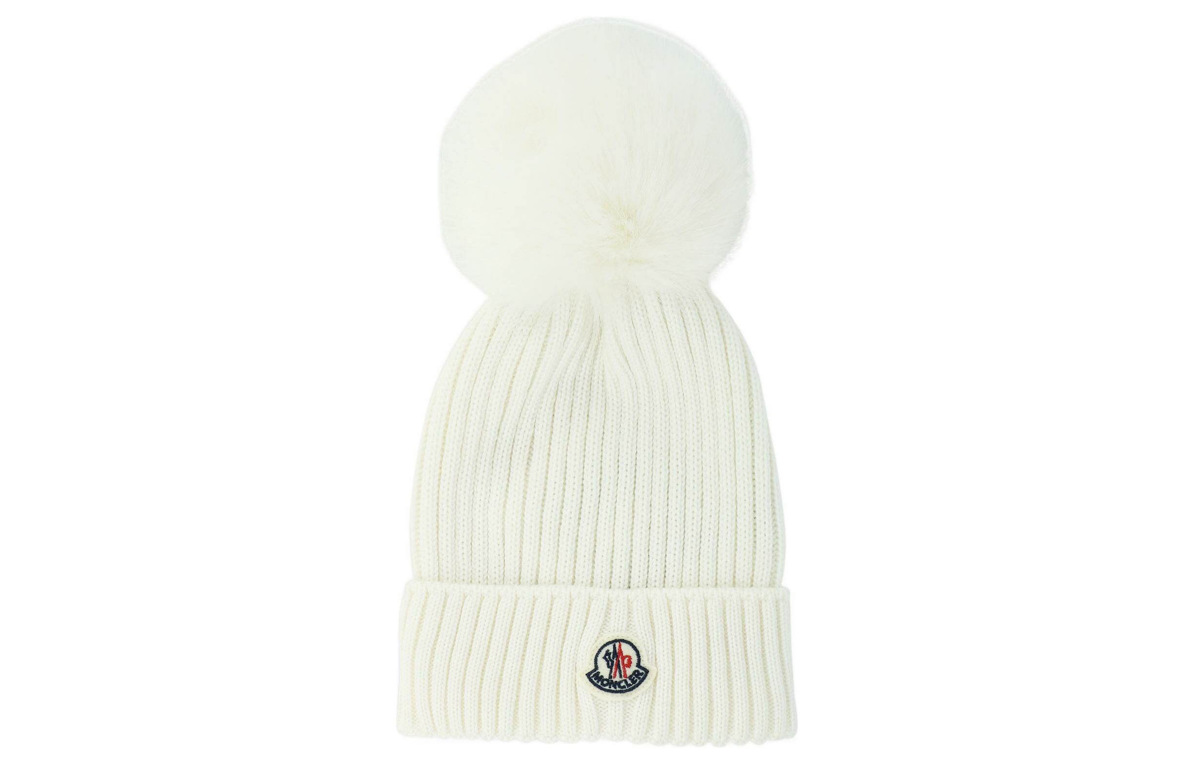 【代購】Moncler Pompom Ribbed Beanie