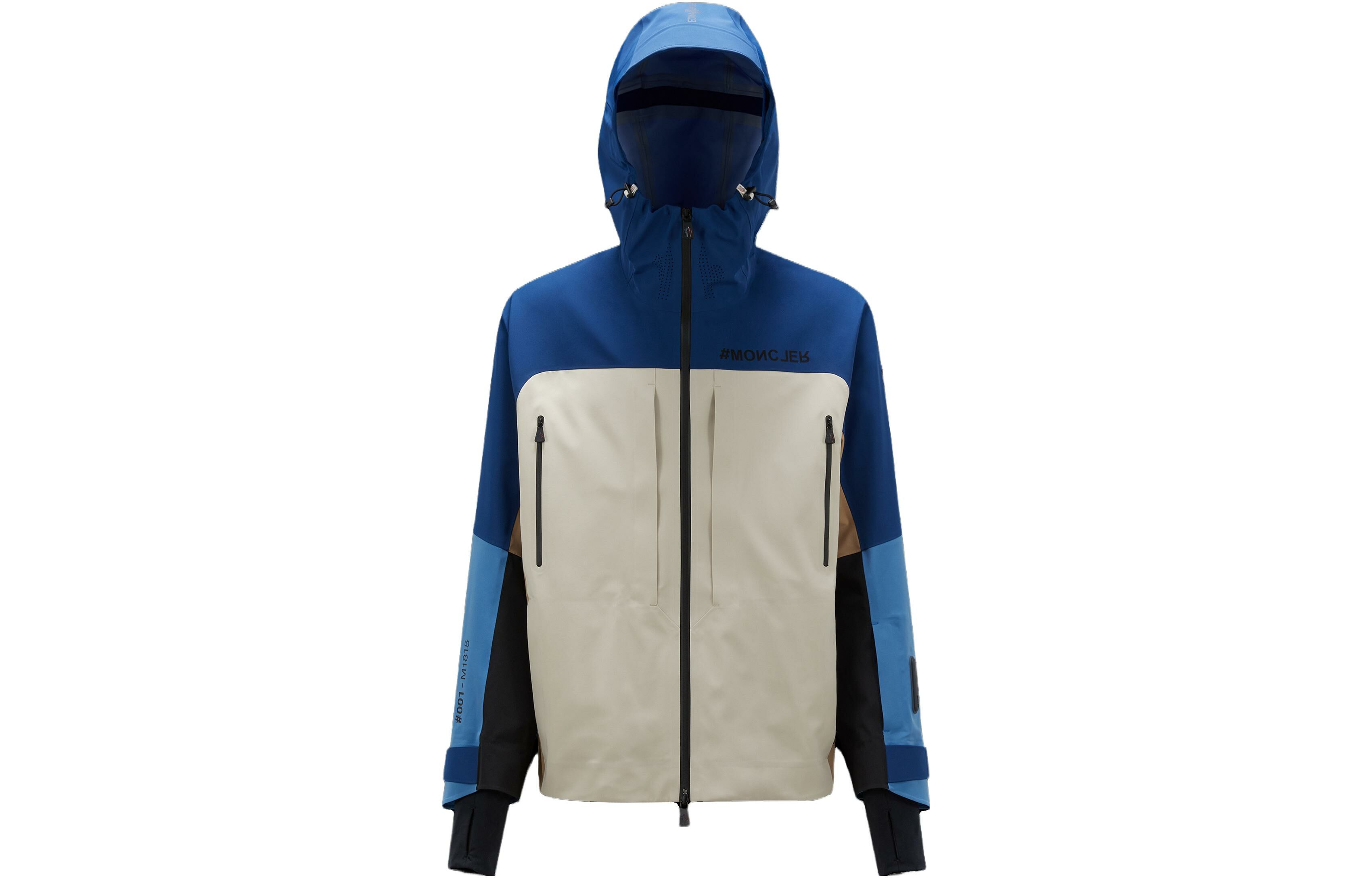 【代購】Moncler Jackets Men Blue With White Lettering