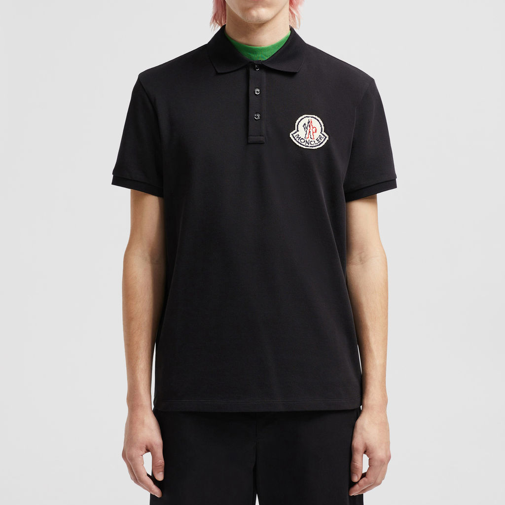 【代購】Moncler Logo Patch Short Sleeve Polo Shirt