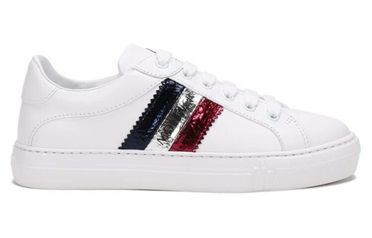 【代購】Moncler Stylish Skateboarding Shoes Women's White