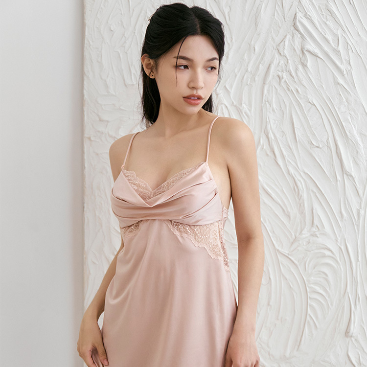【Bunny Princess】Bunny Pad Sexy Nightgown (Blushed Pink​)