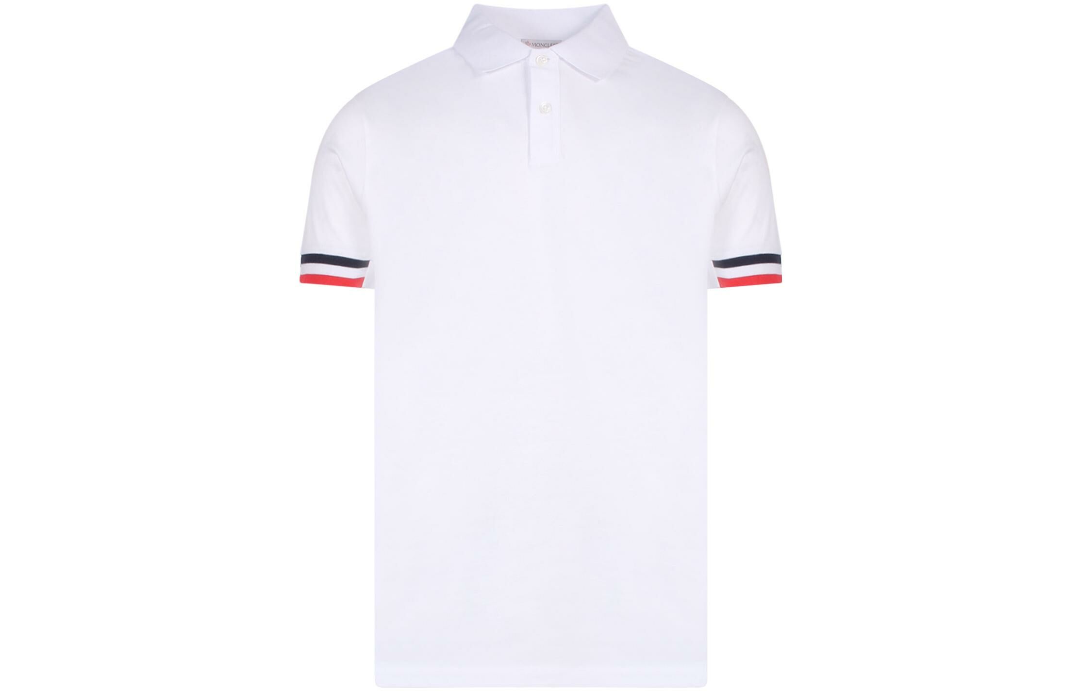 【代購】Moncler Stripe-trim Cotton Polo Shirt