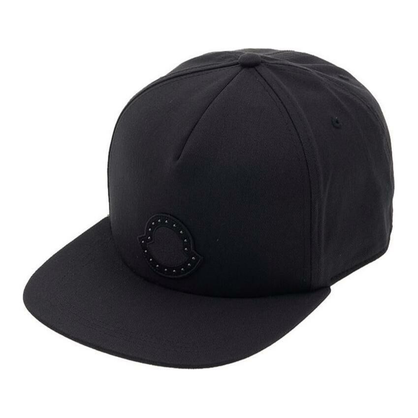 【代購】Moncler 100% Cotton Baseball Caps Men's Black